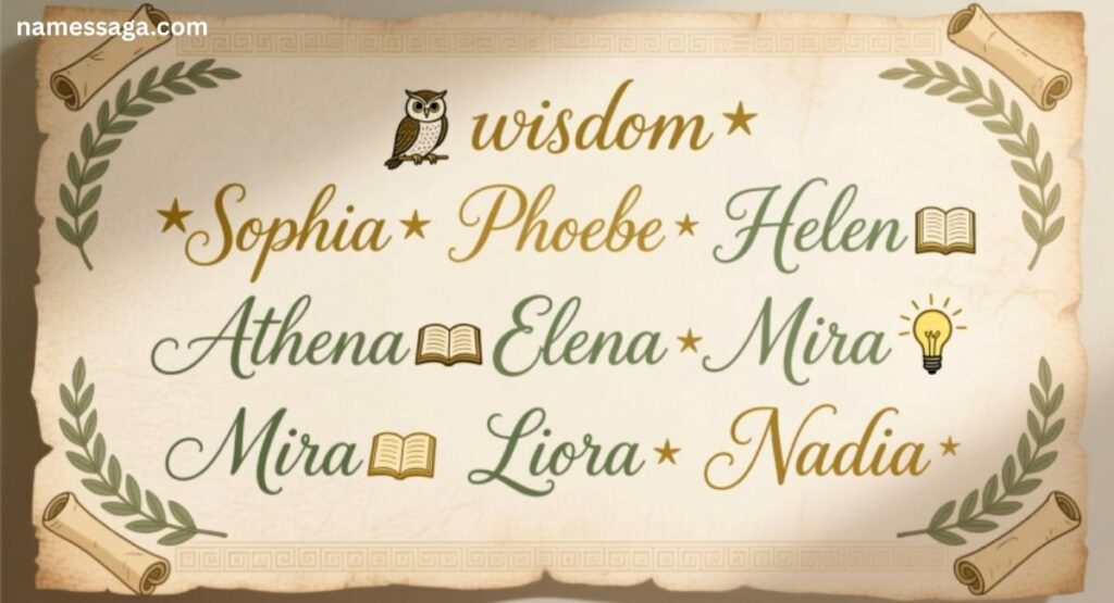 Girls Names That Mean Wisdom