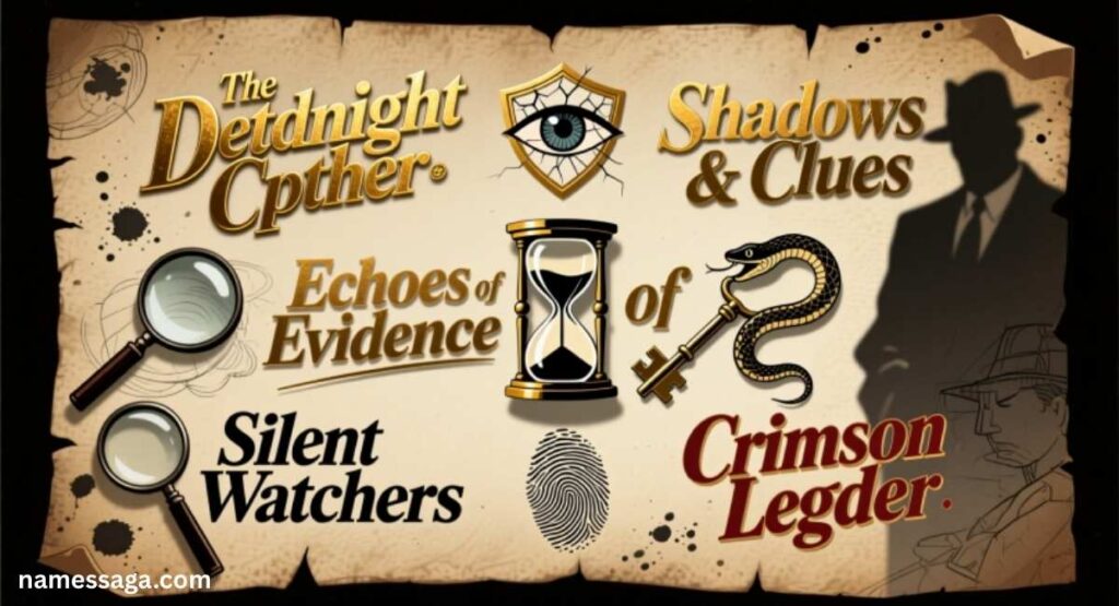 Good Detective Team Names