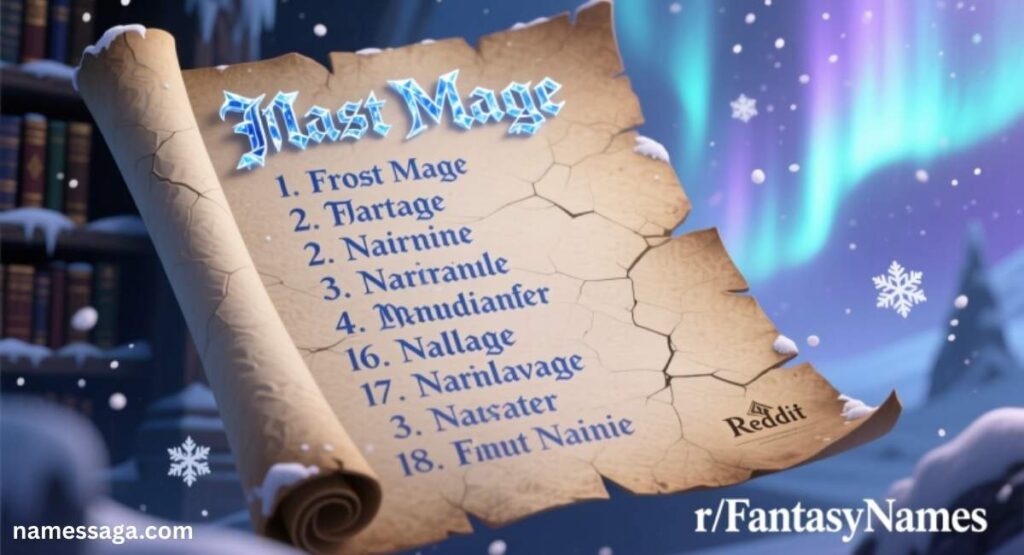 Frost Mage Names Reddit