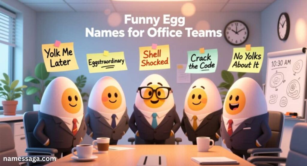 Funny Egg Names for Office Teams