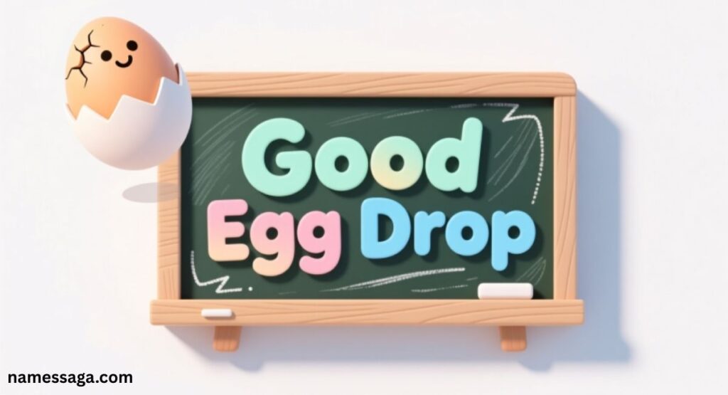 Good Egg Drop Names