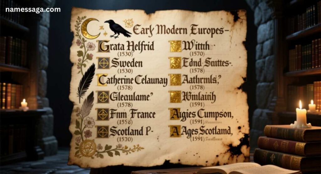 Historical Witch Names