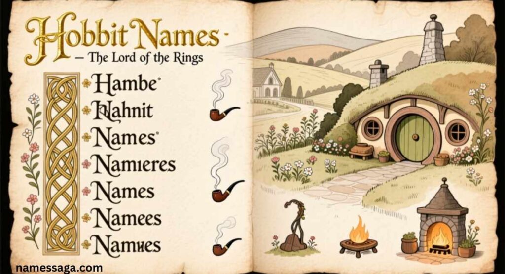 Hobbit Names Lord of the Rings