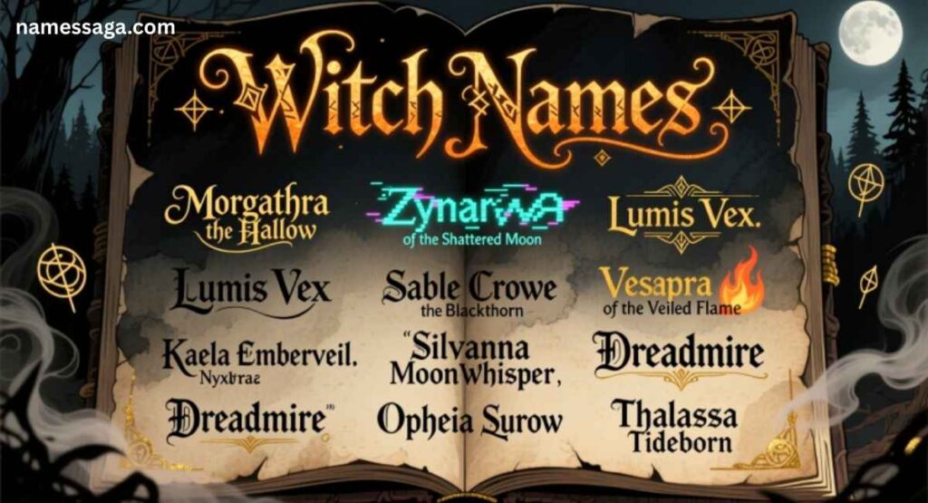 Mythology & Pop Culture Witch Names