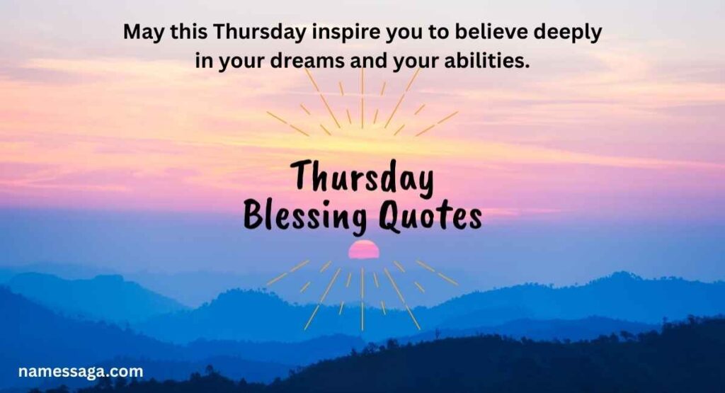 Inspirational Thursday Blessings Quotes