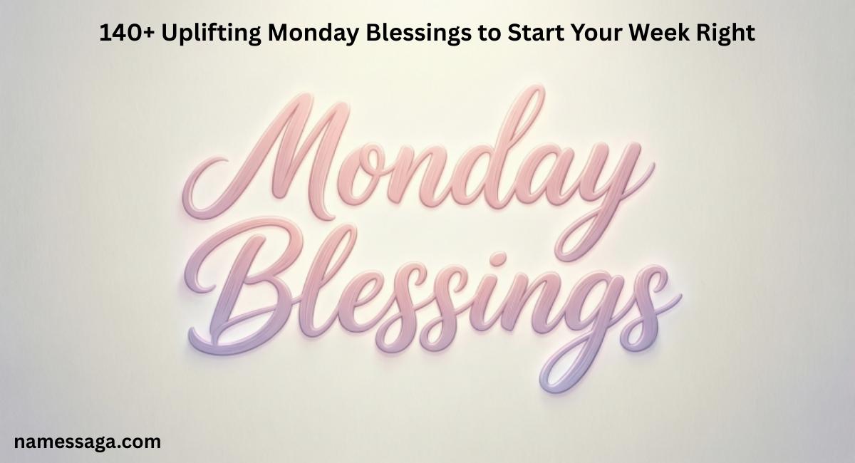 Monday Blessings