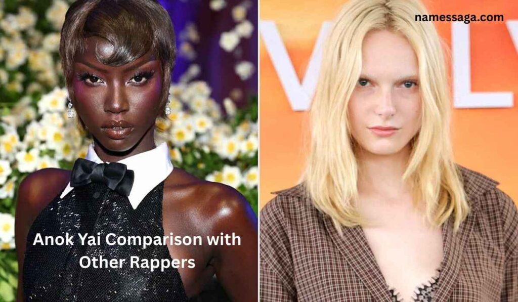 Anok Yai Comparison with Other Rappers