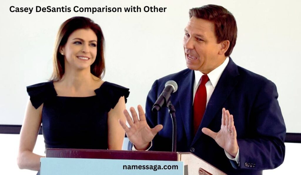 Casey DeSantis Comparison with Other 