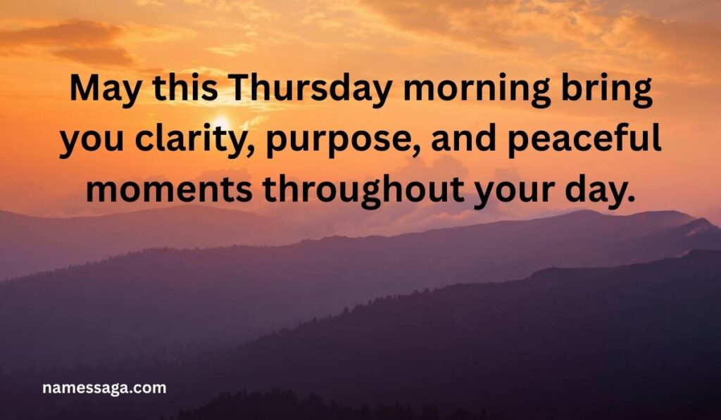 Positive Thursday Morning Blessings