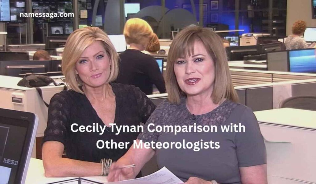 Cecily Tynan Comparison with Other Meteorologists