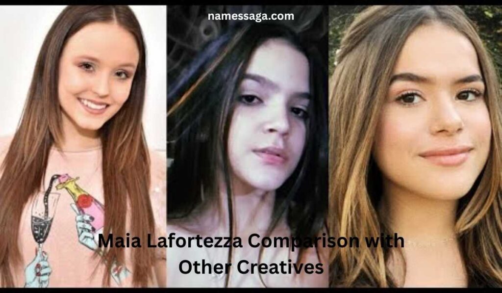Maia Lafortezza Comparison with Other Creatives