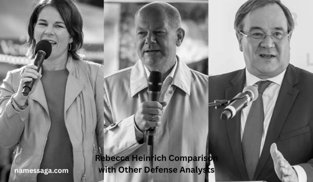 Rebecca Heinrich Comparison with Other Defense Analysts